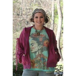 Jaded Gypsy Moon Dance Tee - Floral Dreams NEW